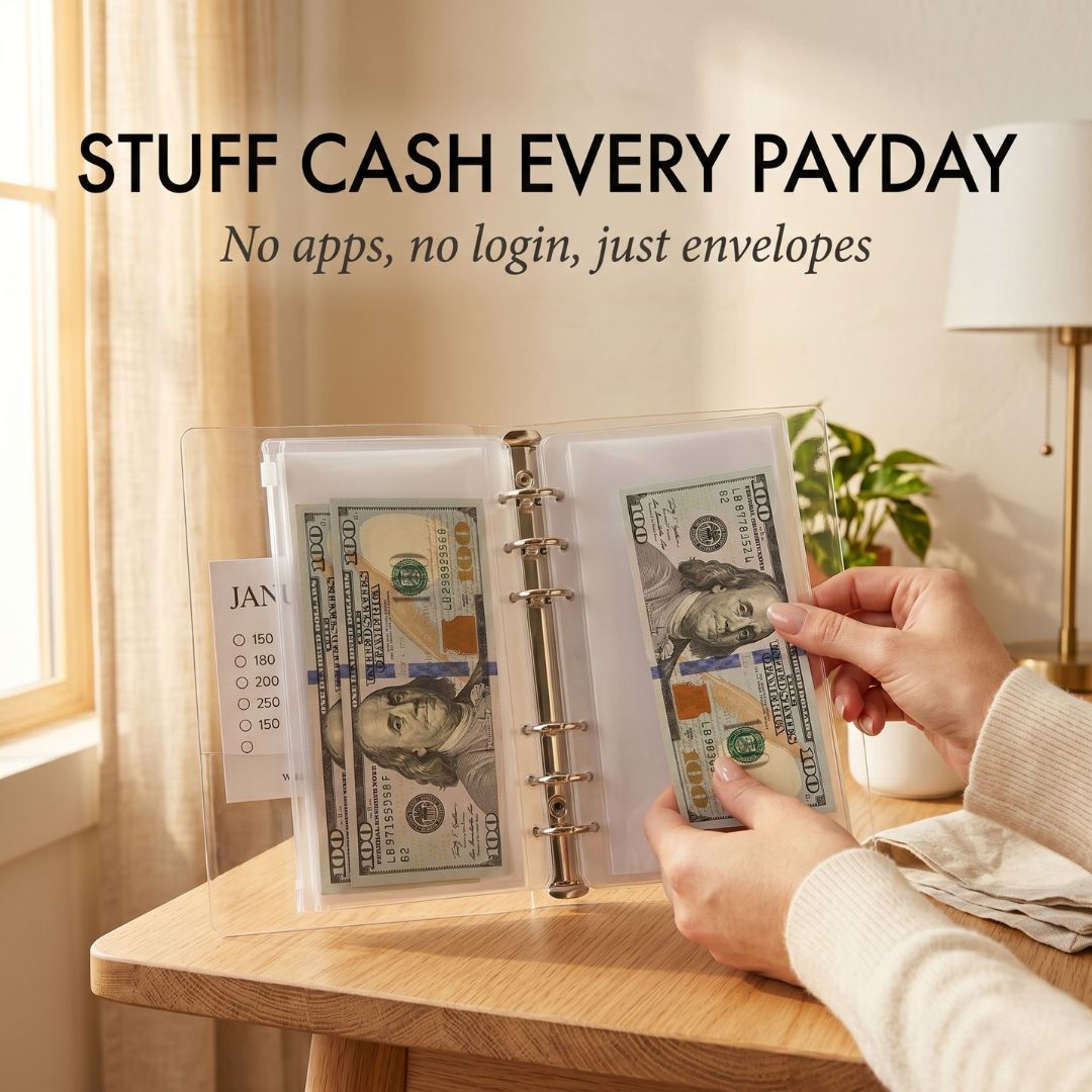 Willowkeep™ – 12-Envelope Floral Money Saving Challenge Binder + 50% OFF