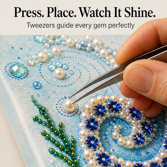 Nacre – Sparkling 3D Pearl Mosaic Ocean Art DIY Kit, 12×12 in + 50% OFF