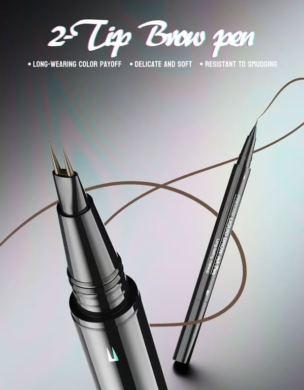 Microblade Brow Pen for Natural Fullness – Unlock Naturally Full, Defined Brows in Seconds - 1+1 FREE