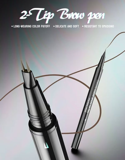 Microblade Brow Pen for Natural Fullness – Unlock Naturally Full, Defined Brows in Seconds - 1+1 FREE