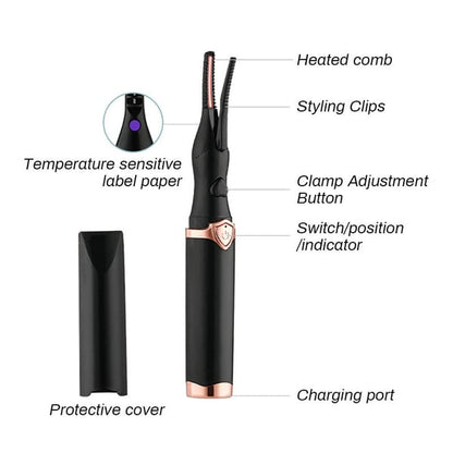 Electric Eyelash Curler – Effortless Lash Perfection in Seconds - 70% OFF