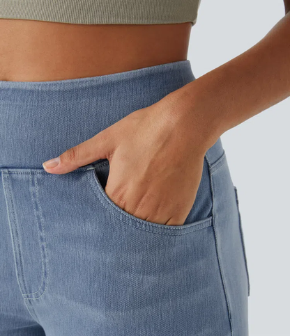 FlexiChic - Super Stretch High-Waisted Wide Leg Jeans + 50% OFF