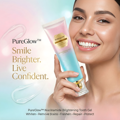 The AuraGlow Whitening Gel - Niacinamide Brightening, Enamel Repair, and Day Results + 50% OFF
