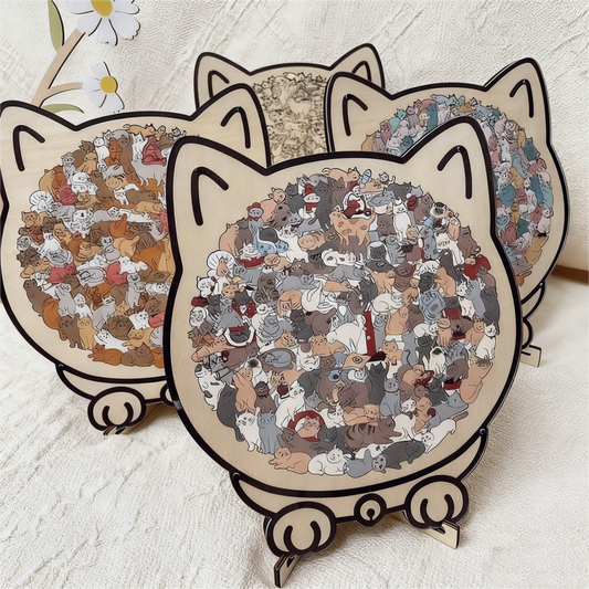 The Cat-Shaped Puzzle - The Purr-fect Gift for Stress Relief + 50% OFF
