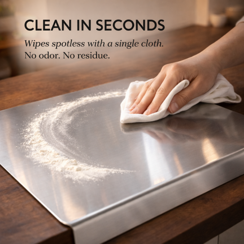 Cladwell™ – Double-Sided 304 Steel Antibacterial Cutting Board + 50% OFF