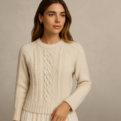 The Cable-Knit A-Line Dress - The Flattering Sweater Dress + 50% OFF ...