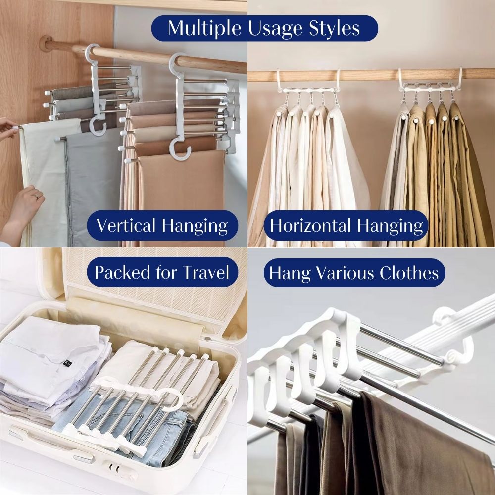 The ClosetSpace™ Pants Rack - Double Your Closet Space, Instantly - 1+1 FREE