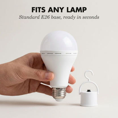 Havenbeam™ – Rechargeable Emergency LED Bulb, Auto-On During Power Outages, 4-in-1 Use + 50% OFF