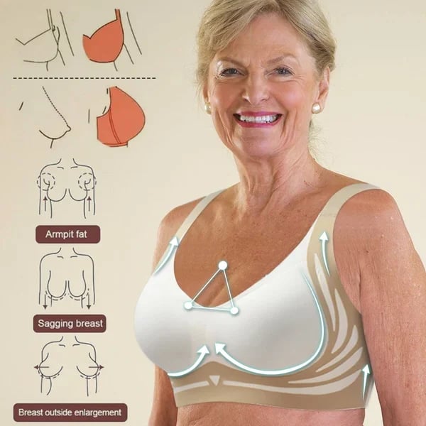 Super Gather Bra – Wireless Push-up Bra for Lift, Shape & All-Day Comfort - 1+2 FREE
