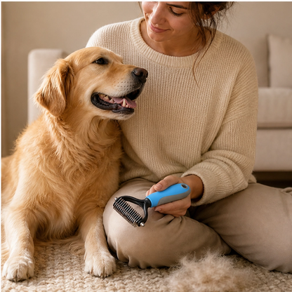 Furvana – 2-in-1 Dematting & Deshedding Comb for Dogs & Cats + 50% OFF