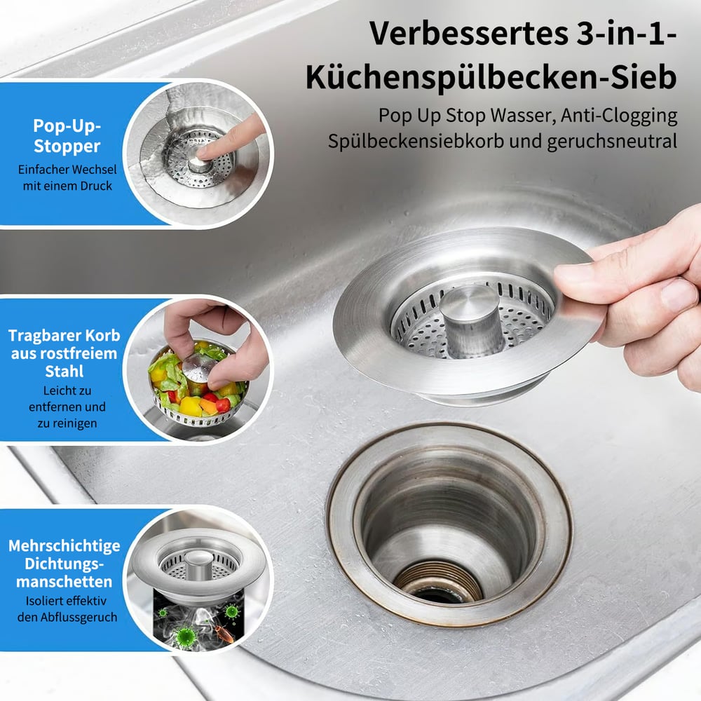 SinkShield - A Clean, Clog-Free Sink - 50% OFF