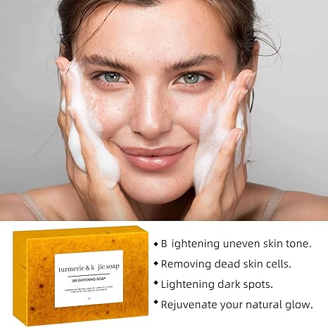 AuraBright Turmeric Soap - Your Luminous Skin Secret - 50% OFF