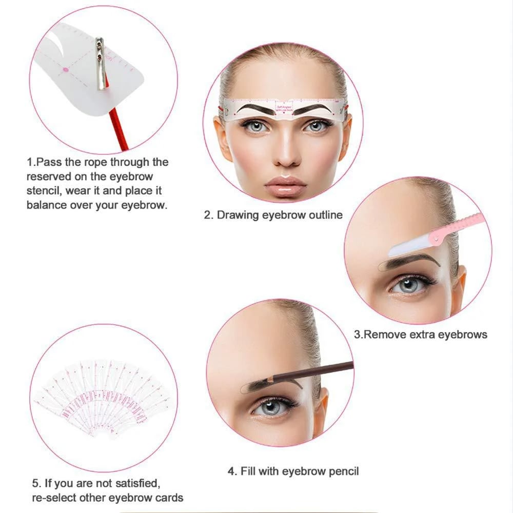 The BrowArchitect Kit - Perfect, Symmetrical Brows in Seconds (12 pack) - 50% OFF