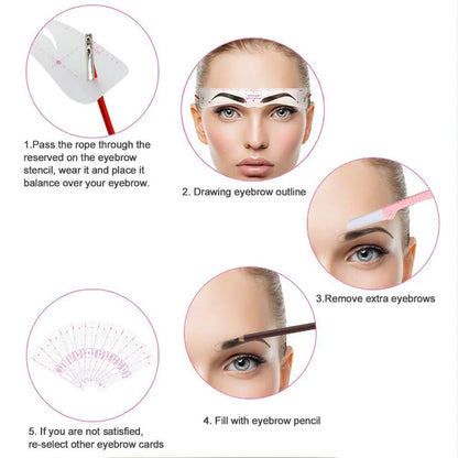 The BrowArchitect Kit - Perfect, Symmetrical Brows in Seconds (12 pack) - 50% OFF