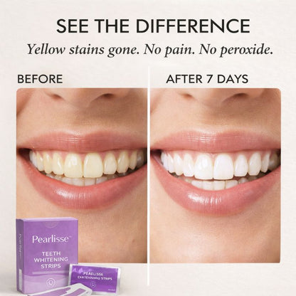 Pearlisse™ – PAP+ Peroxide-Free Teeth Whitening Strips + 50% OFF