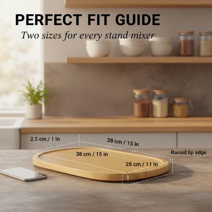 Glidwell™ – Handmade Bamboo Mixer Sliding Tray, Waterproof & Anti-Slip + 50% OFF