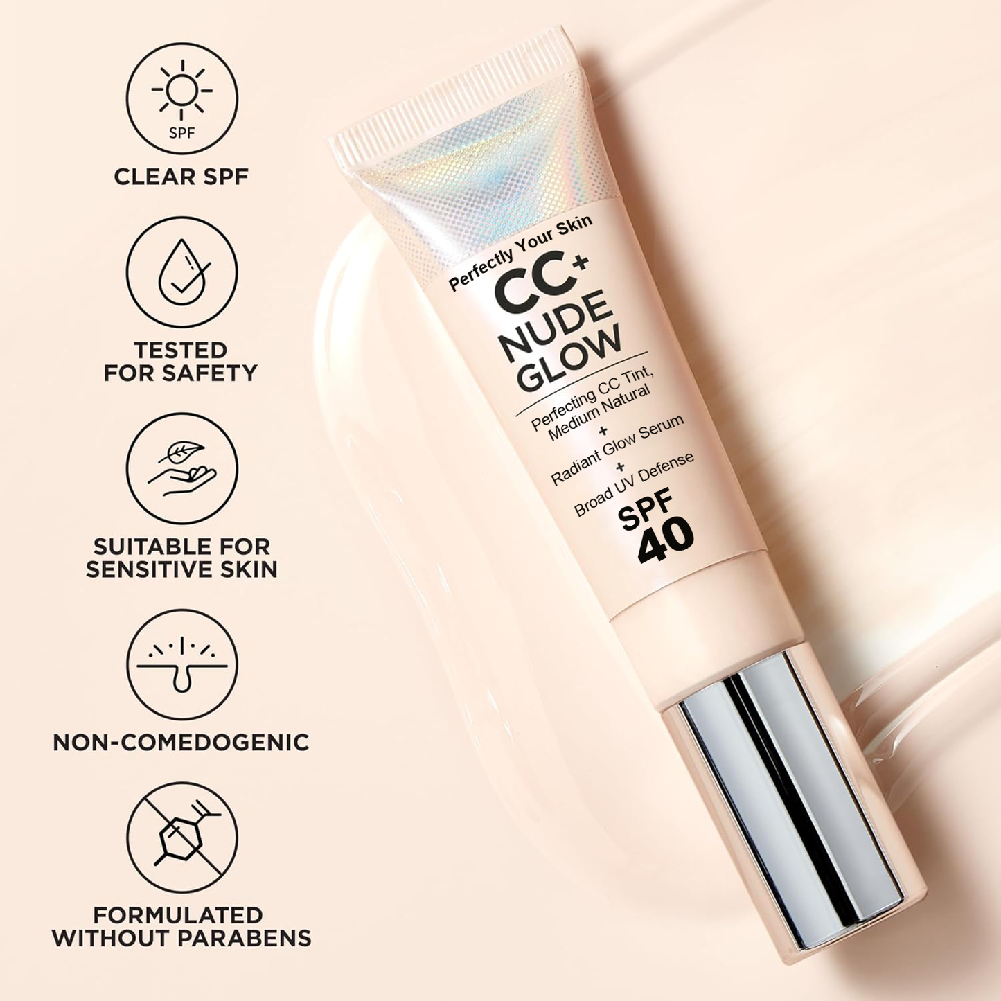 LuminEssence Veil + Radiant Perfection, Weightless Protection - 50% OFF + Free Brush