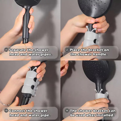 1 + 2 Free - ShowerSure Adjustable Shower Head Holder - Securely position your shower head
