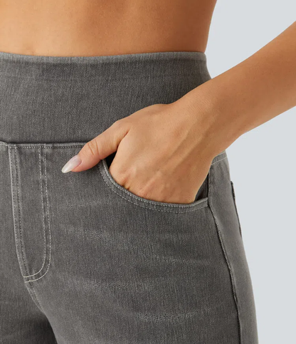 FlexiChic - Super Stretch High-Waisted Wide Leg Jeans + 50% OFF