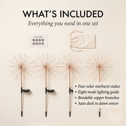 Ember & Bloom™ – Solar Bendable Starburst Garden Lights + 50% OFF