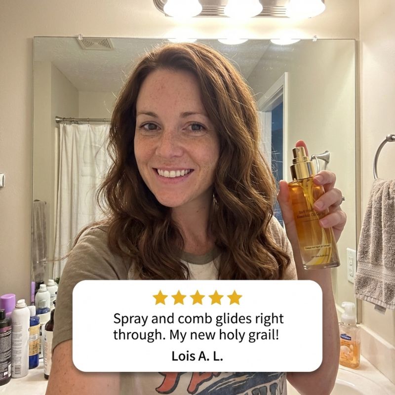 Silkveil™ – Lightweight Nourishing Hair Oil Spray for Frizz, Shine & Soft Hair + 50% OFF