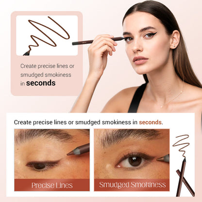 Beachproof Ultra-Pigmented Gel Eyeliner - 24-Hour Waterproof Definition Smudge-Free Formula - 1+1 FREE