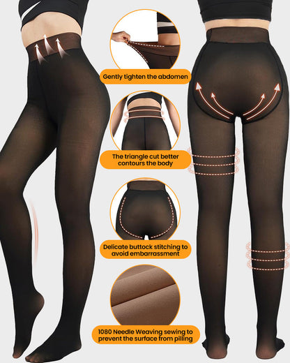 The SheerWarm Fleece Tights - Wear Your Favorite Dresses in Winter + 50% OFF