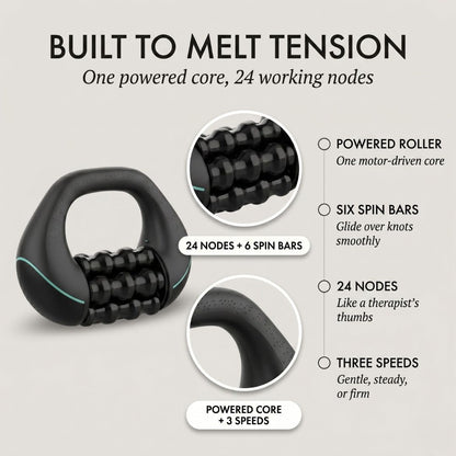 Kneadix™ – Powered 3-Speed Handheld Rolling Muscle Massager + 50% OFF