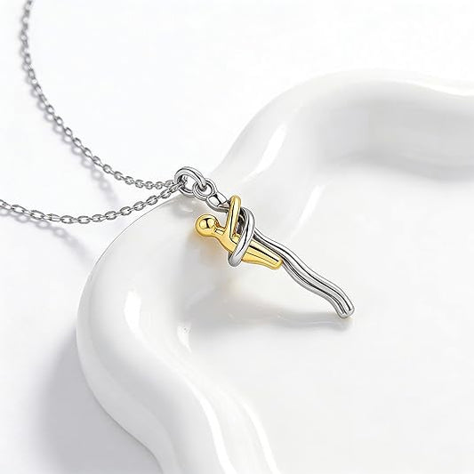 Kindred & Co.™ – 925 Sterling Silver Mother & Child Embrace Pendant Necklace + 1+1 FREE
