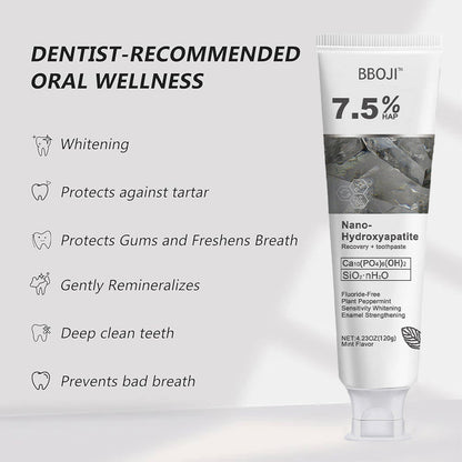 BBOJI™ Hydroxyapatite Toothpaste - Rebuild Enamel, End Sensitivity + 50% OFF