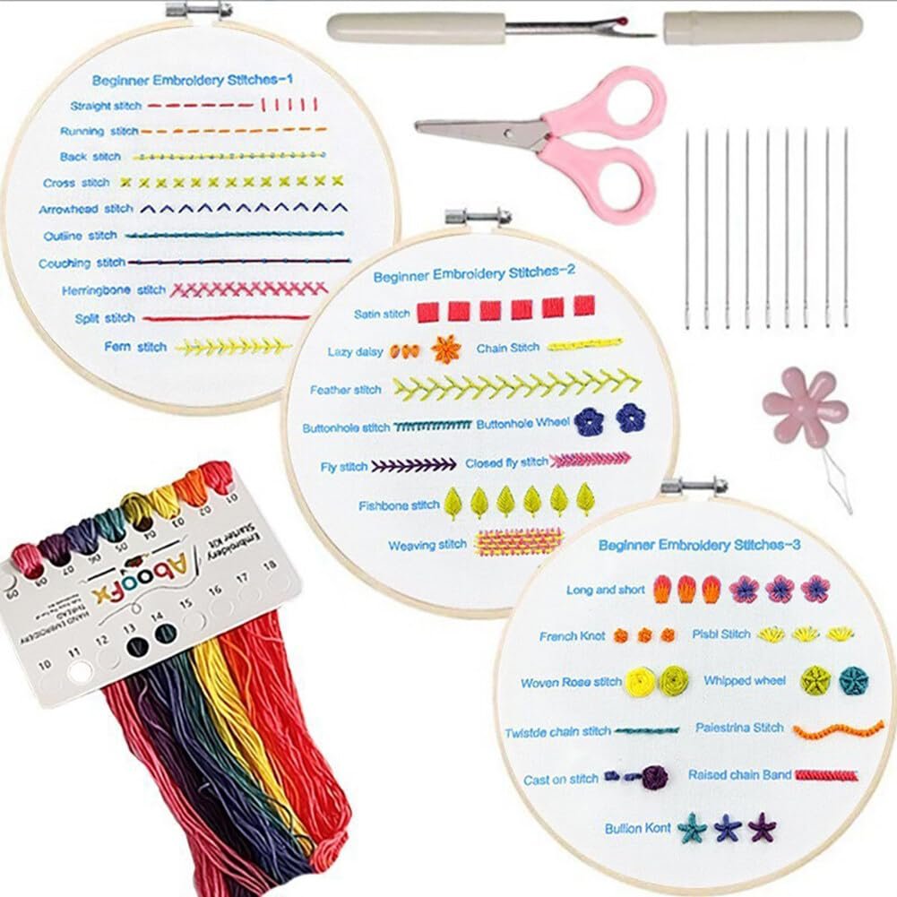 The Mindful Stitch Embroidery Kit - Learn Embroidery, Stress-Free + 50% OFF