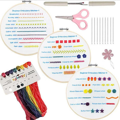 The Mindful Stitch Embroidery Kit - Learn Embroidery, Stress-Free + 50% OFF