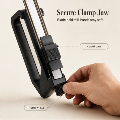 Whetlock™ – Angle-Locked Diamond & Ceramic Field Knife Sharpener +50% OFF