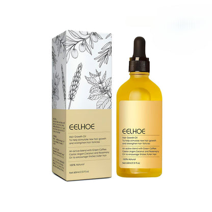 The EELHOE Natural Growth Oil - Rosemary, Castor, and Green Coffee for Thicker, Fuller Hair +  50% OFF