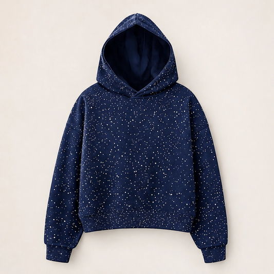 Duskglow – Rhinestone Sparkle Oversized Unisex Hoodie + 50% OFF