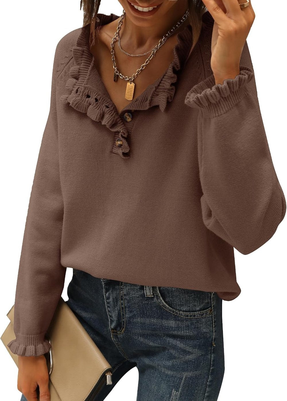 The PetalKnit Sweater - Effortless Feminine Charm - 50% OFF