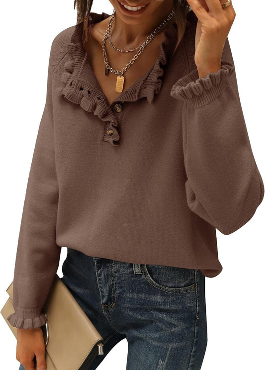 The PetalKnit Sweater - Effortless Feminine Charm - 50% OFF
