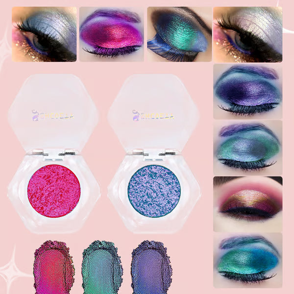 The AuraShift Chrome Shadow - A Galaxy on Your Eyelids + 50% OFF
