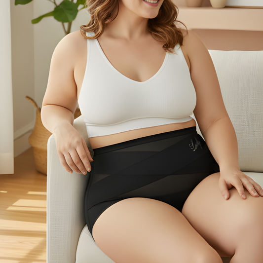 Bellaveil™ – High-Waist Cross-Band Shaping Panties (4-Pack) + 50% OFF