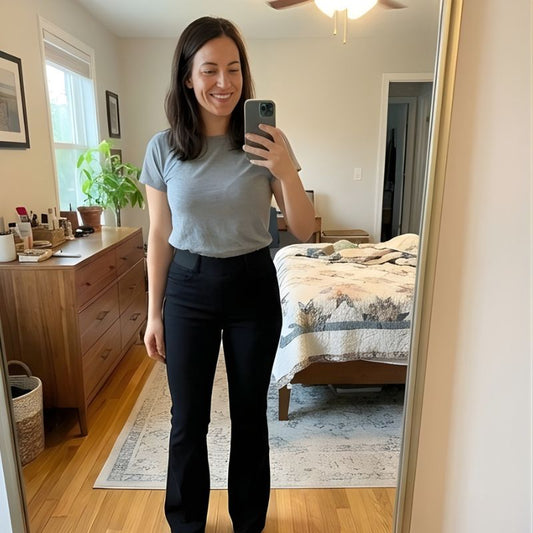 Flarova™ – Elastic High-Waist Stretch Flare Denim Jeans + 50% OFF