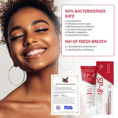 Lumiva™ – Probiotic Whitening Toothpaste with 10% Nano-Hydroxyapatite & 8 Live Strains + 50% OFF
