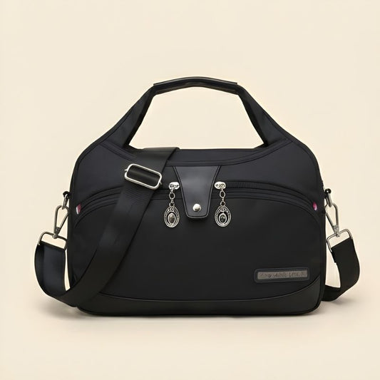 Pouchelle™ – Multi-Pocket Crossbody Handbag with Dual Carry Straps + 50% OFF