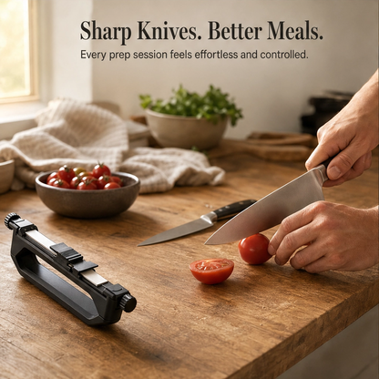 Whetlock™ – Angle-Locked Diamond & Ceramic Field Knife Sharpener +50% OFF
