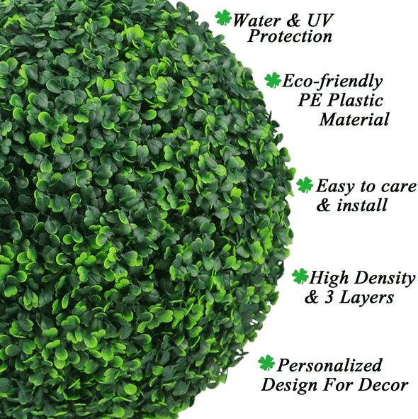 The EverLush Topiary Ball - A Perfect Porch, Zero Maintenance - 1+1 FREE