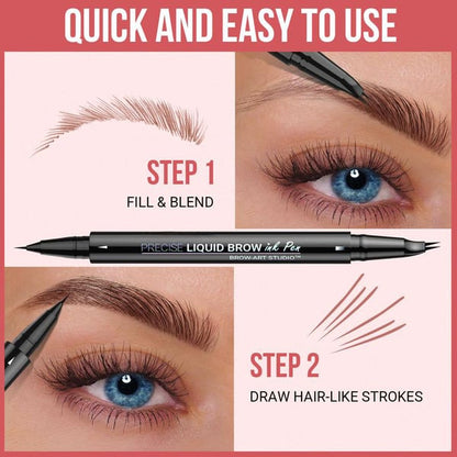 Microblade Brow Pen for Natural Fullness – Unlock Naturally Full, Defined Brows in Seconds - 1+1 FREE