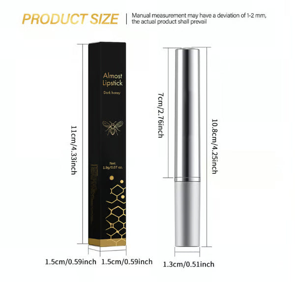 1 + 1 FREE - HoneyKiss Lipstick - Embrace Your Natural Allure