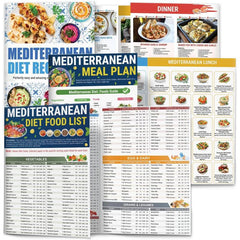 Olivara™ – Mediterranean Diet Food List, Meal Plan & Recipe Chart Set + 50% OFF
