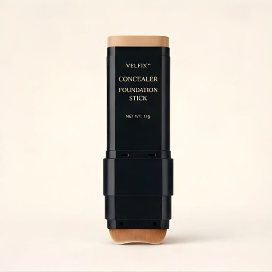 Velfix™ – Dual-Ended Concealer & Foundation Stick with Built-In Brush + 50% OFF
