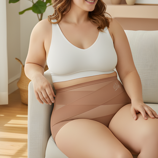 Bellaveil™ – High-Waist Cross-Band Shaping Panties (4-Pack) + 50% OFF