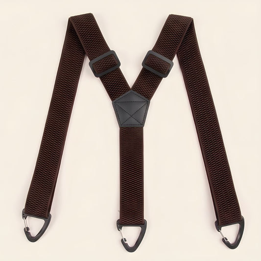 Ashworth™ – No-Slip X-Back Elastic Suspenders with Belt-Loop Hook Clips + 50% OFF